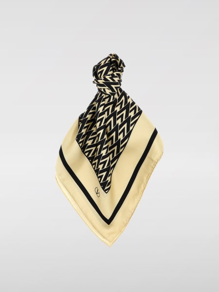 スカーフ VALENTINO GARAVANI Woman Scarf Ivory 6W2EN00BAZN 0AA Valentino: Women's Silk Turban (Ivory/Black) | DSMNY E-SHOP