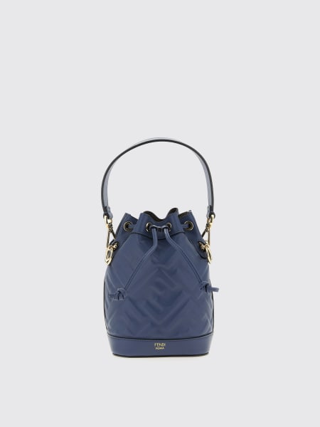 Fendi: Borsa a secchiello Mon Tresor in pelle di vitello FF Fendi