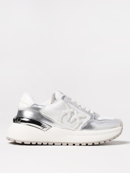 Pinko: Sneakers Gem Pinko in pelle laminata e mesh