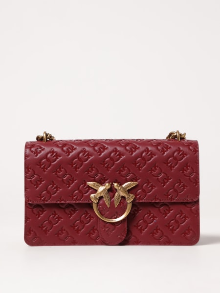 Pinko: Borsa Love One Classic Pinko in pelle con monogram goffrato