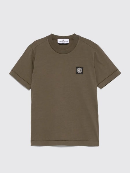 T-shirt basic in cotone Stone Island Junior