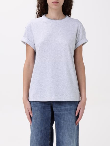 Tシャツ・カットソー BRUNELLO CUCINELLI Woman T-Shirt Grey M0T18BD200 C8003 Tシャツ・カットソー BRUNELLO CUCINELLI Woman T-Shirt Grey