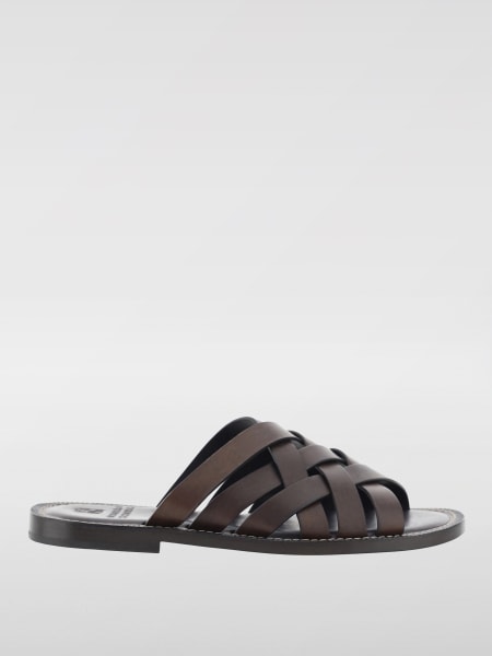 Sandalo Brunello Cucinelli in pelle intrecciata >