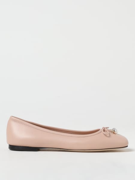 Ballerina Elme Jimmy Choo in nappa con fiocco >