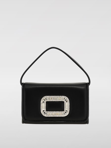Roger Vivier: Borsa Micro Pilgrim Roger Vivier in nappa con fibbia gioiello