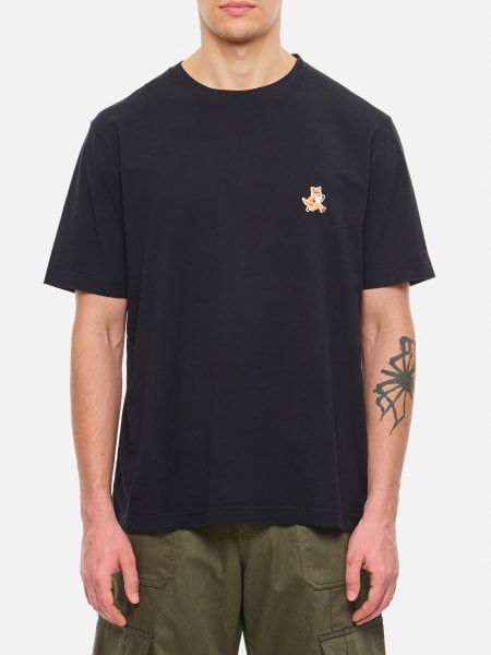 Maison Kitsuné: T-shirt in cotone con logo Maison Kitsuné