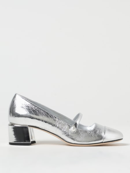 Jimmy Choo: Décolleté Elisa in pelle metallizzata Jimmy Choo