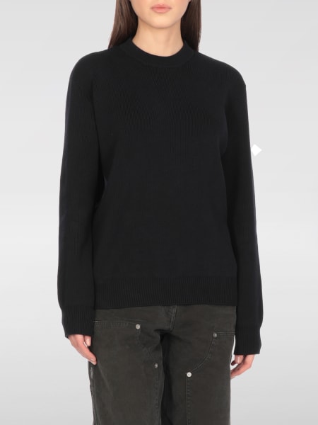 Maglia a girocollo in misto cotone con logo Golden Goose>