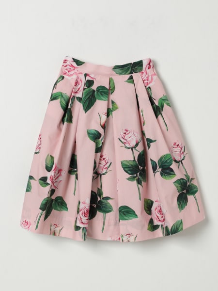 Dolce & Gabbana: Gonna con stampa rose Dolce & Gabbana