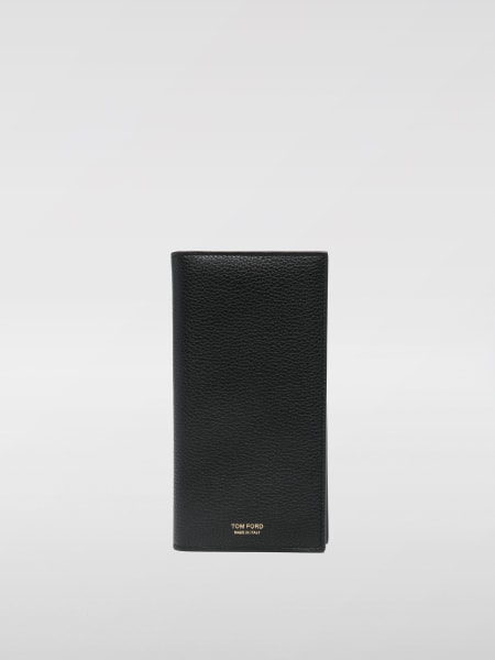 Tom Ford: Portafoglio in pelle con logo Tom Ford