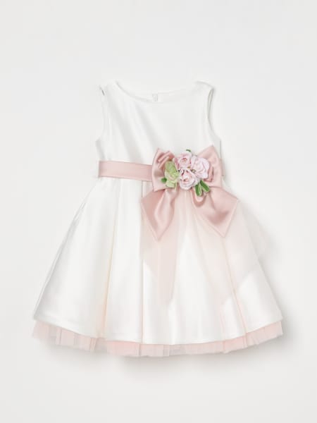 Colori Chiari: Abito in tulle con fiori Colori Chiari