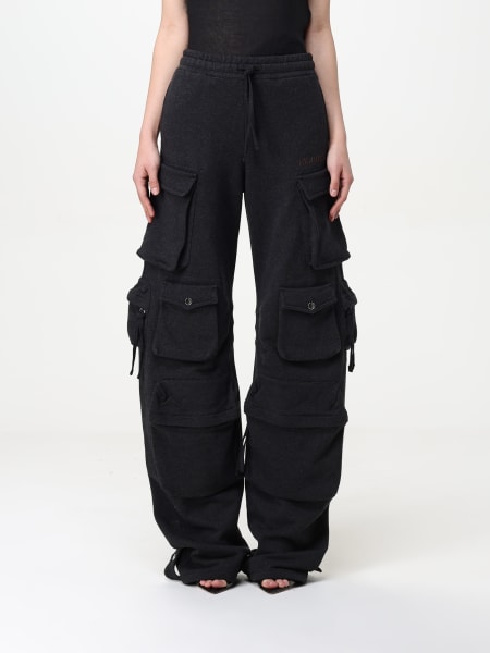 パンツ THE ATTICO Women Straight Pants 250WCP00255PLL001AA BLACK trousers with pockets THE ATTICO Woman Tg. 40 IT