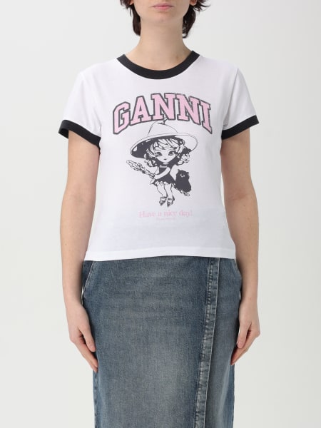 Ganni: T-shirt Damen Ganni