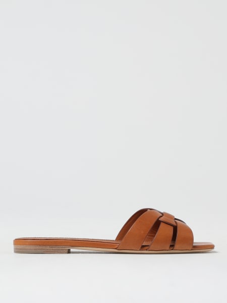 Sandales plates femme Saint Laurent