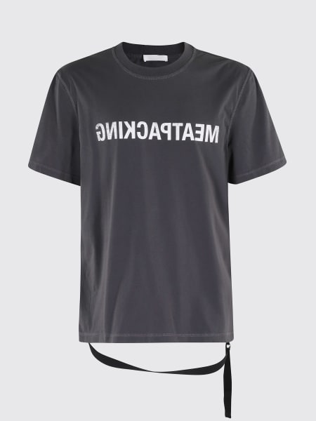 T-shirt in cotone con logo Helmut Lang