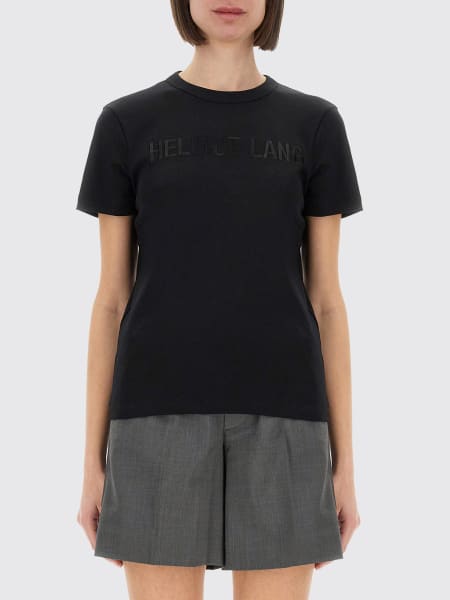 T-shirt in cotone con logo Helmut Lang