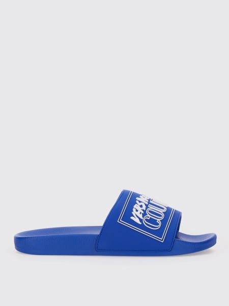 サンダル VERSACE JEANS COUTURE Men Sandals Blue 78YA3SQ3ZSC22 288 VERSACE JEANS COUTURE: Sandals men - Blue | Versace Jeans