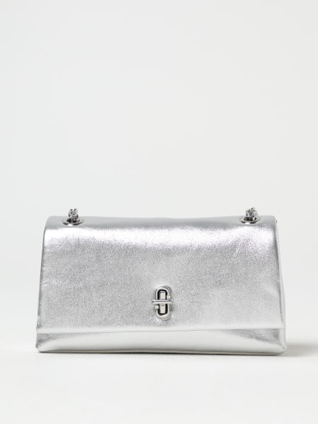 Marc Jacobs: Borsa The Dual Chain Bag Metallic Marc Jacobs in pelle laminata