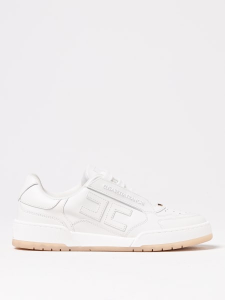 スニーカー ELISABETTA FRANCHI Woman Sneakers Ivory SA48G 360 ELISABETTA FRANCHI IVORY LEATHER SNEAKER – FerrarisBoutique