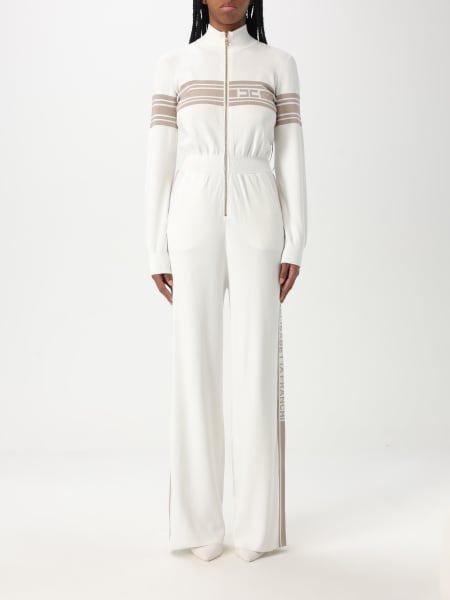 オールインワン・サロペット ELISABETTA FRANCHI Woman Jumpsuits Ivory KT54S DK6 ELISABETTA FRANCHI: Pants woman - Ivory | Elisabetta Franchi