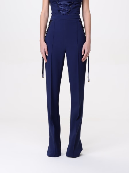 パンツ ELISABETTA FRANCHI Woman Pants Blue PA069 DC8 Elisabetta Franchi Pants for Women SS25 | GIGLIO.COM