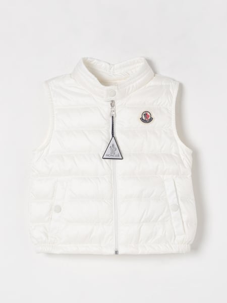 Moncler: Gilet Piumino con logo Moncler