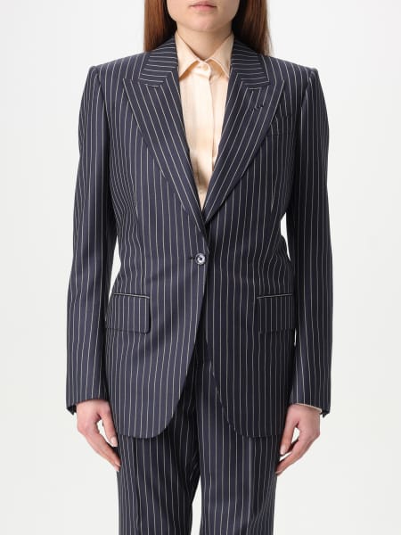 Blazer Tom Ford in lana gessata