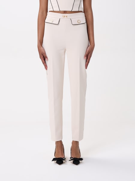 パンツ ELISABETTA FRANCHI Woman Pants Butter PAT71 E84 ELISABETTA FRANCHI: Pants woman - Butter | Elisabetta