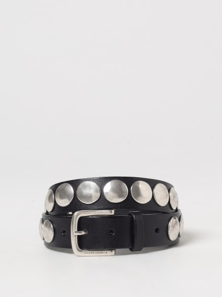 Cintura Trinidad Golden Goose in pelle con borchie applicate >