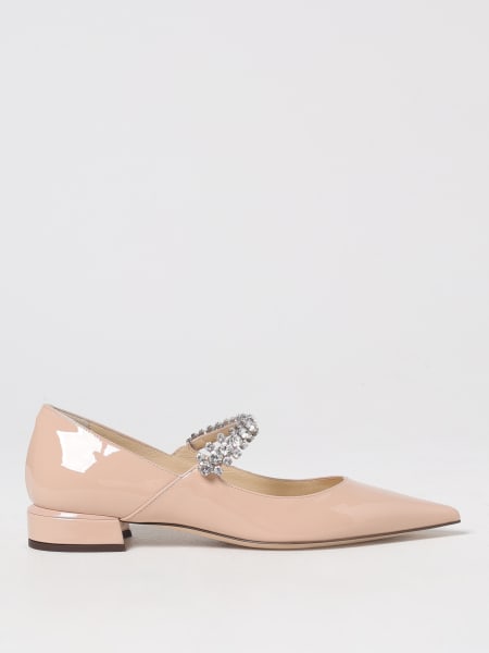 Jimmy Choo: Ballerina Bing Jimmy Choo in vernice con dettaglio gioiello