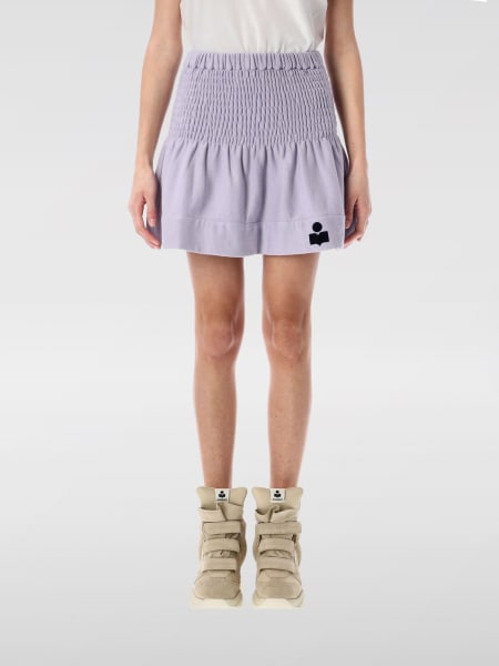 スカート ISABEL MARANT ETOILE Woman Skirt Lilac JU0146FCA1M07E LCDN ISABEL MARANT ETOILE: Skirt woman - Lilac | Isabel Marant