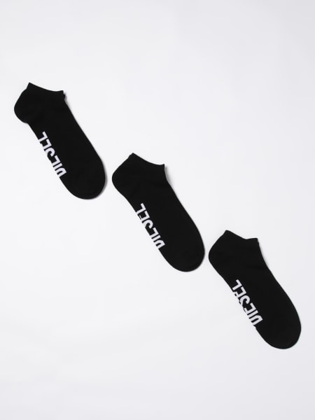 Set 3 paia di calze Diesel in cotone stretch>