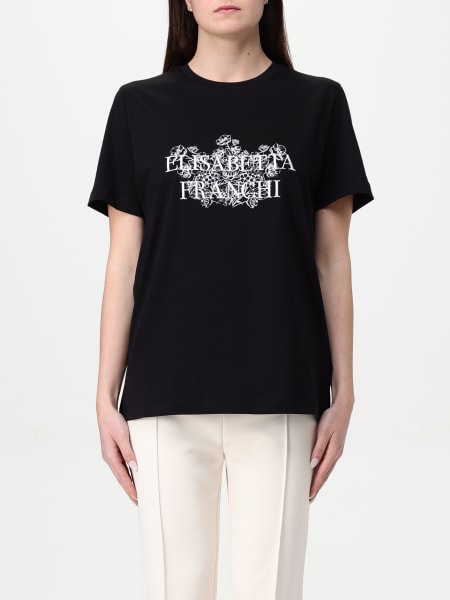 【25SS】 ELISABETTA FRANCHI コルセットデザイン Tシャツ 25SS】 ELISABETTA FRANCHI コルセットデザイン トップス