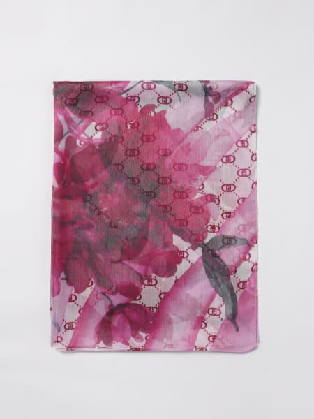 Sciarpa LJ Liu Jo in raso con stampa floreale