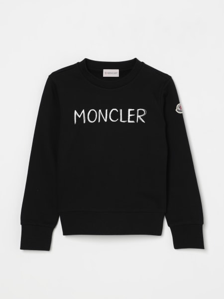 Moncler: Felpa a girocollo in cotone con logo MSGM Kids