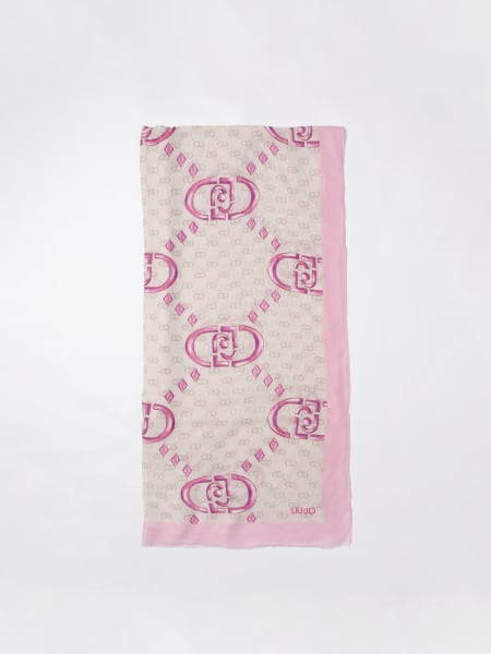 Sciarpa Liu Jo in viscosa con monogram LJ stampato all over