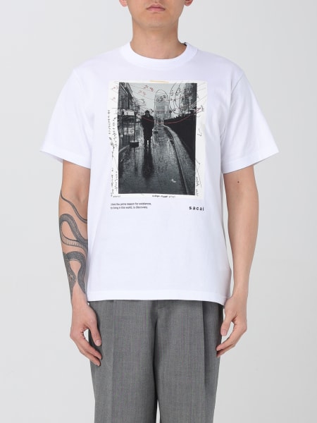 Sacai: Футболка для него Sacai