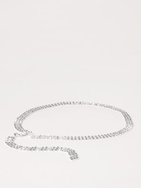 Actitude Twinset: Cintura Twinset - Actitude in maglia metallica con strass incastonati