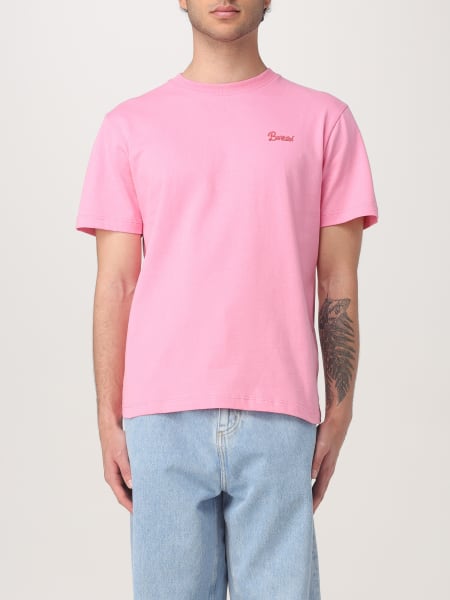 Tシャツ・カットソー BARROW Men T-shirt Pink S5BWUATH161 BW036 Barrow Unisex Jersey T Shirt (Prism Pink) S5BWUATH161-BW036