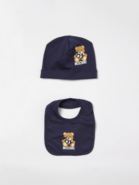 Moschino: Coordinato in cotone Teddy Toy Moschino