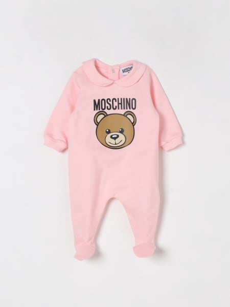 Moschino: Tuta in cotone Teddy Moschino