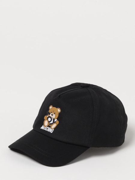 Moschino: Cappello da baseball con logo Teddy Moschino