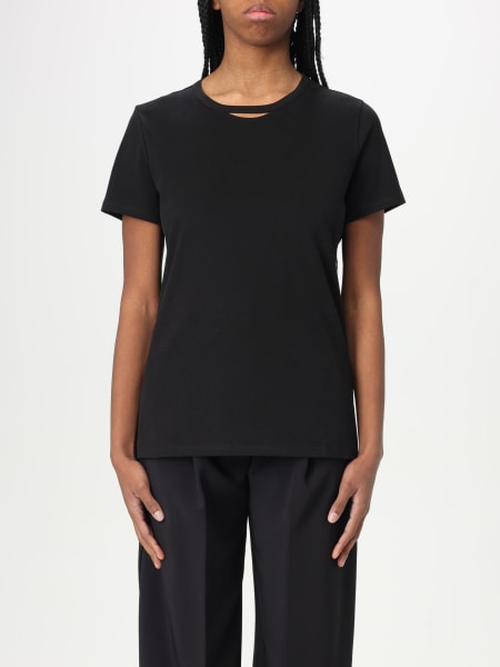 Tシャツ・カットソー ELISABETTA FRANCHI Woman T-Shirt Black MA018 110 UNRvEYTBMnA0Dw0JMA00346E2_2520