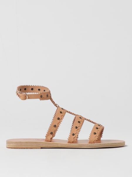 Ancient Greek Sandal: 플랫 샌들 여성 Ancient Greek Sandal