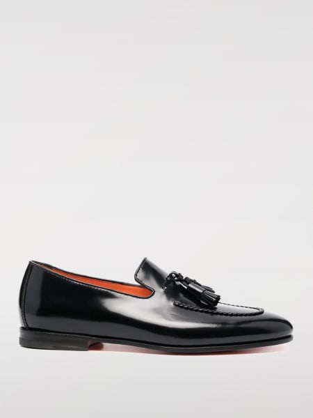 Santoni: Mocassino Santoni in pelle spazzolata
