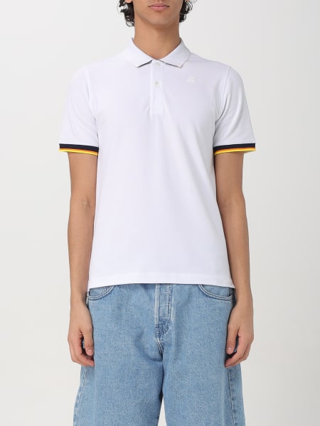 K-Way: Polo in cotone basic con mini logo K-way