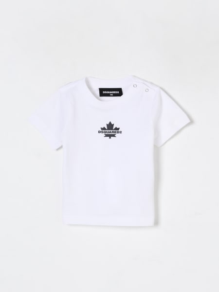 T-shirt in cotone con logo Dsquared2