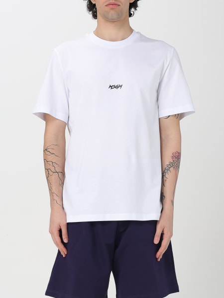 MSGM: T-shirt in cotone con logo MSGM