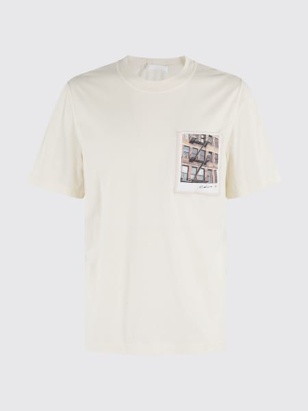 T-shirt in cotone con stampa Helmut Lang
