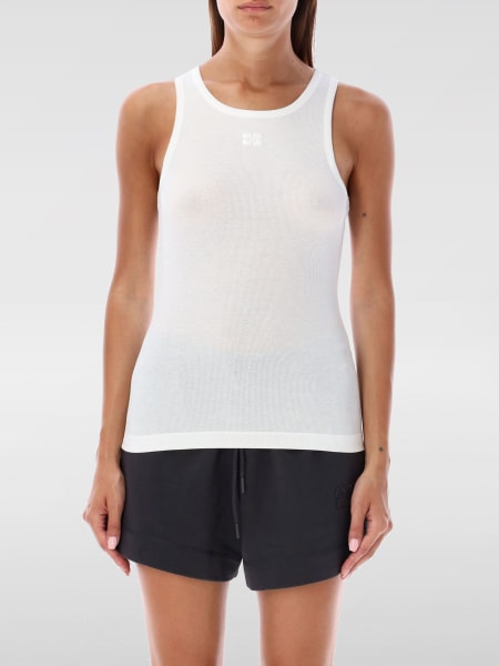 Ganni: Top Ganni in cotone stretch